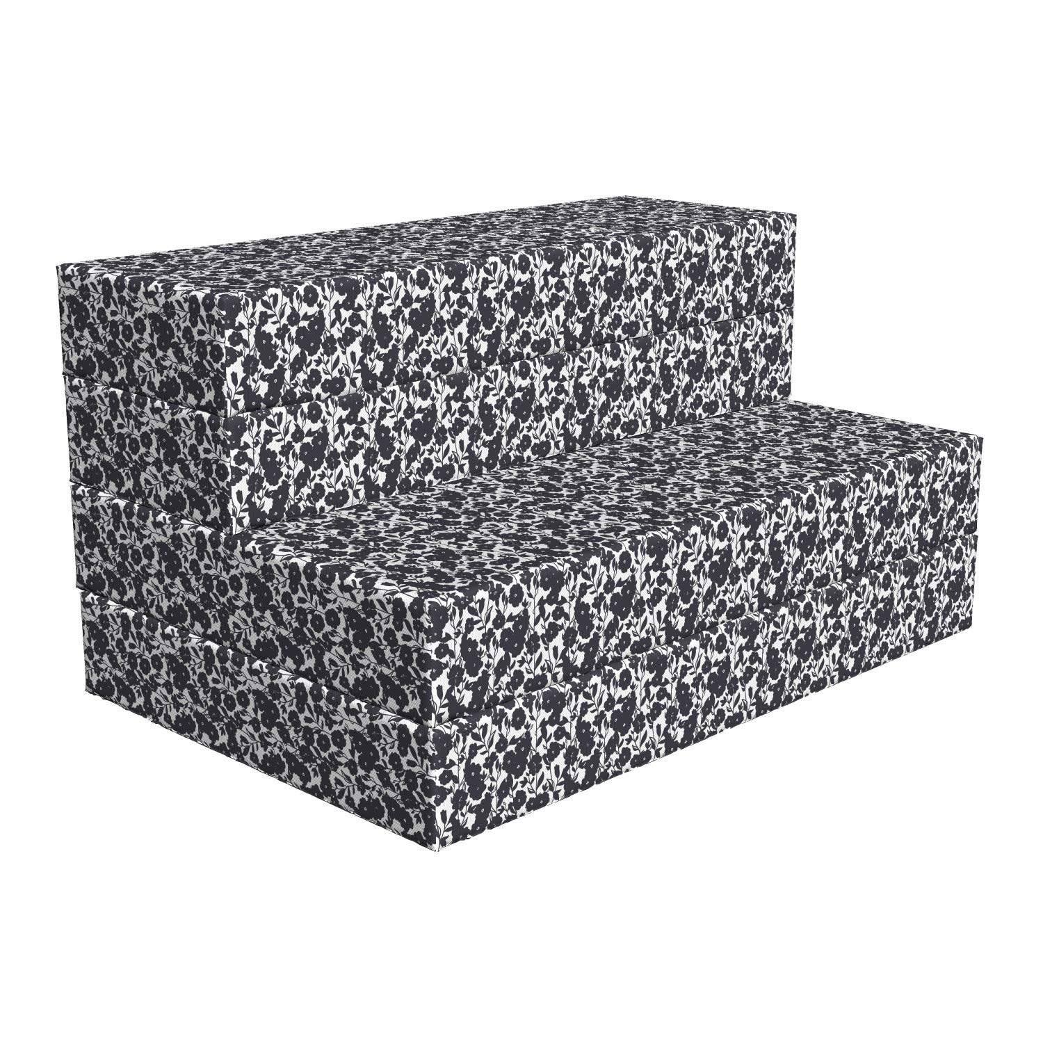 Ambesonne Black and White Foldable Mattress - 74.8