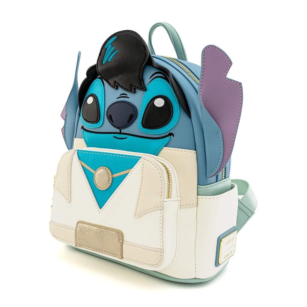 Disney Loungefly Elvis Stitch Cosplay Women's Crossbody Bag - Stylish Double Strap Shoulder Purse for Disney Fans, Collectors & Everyday Use