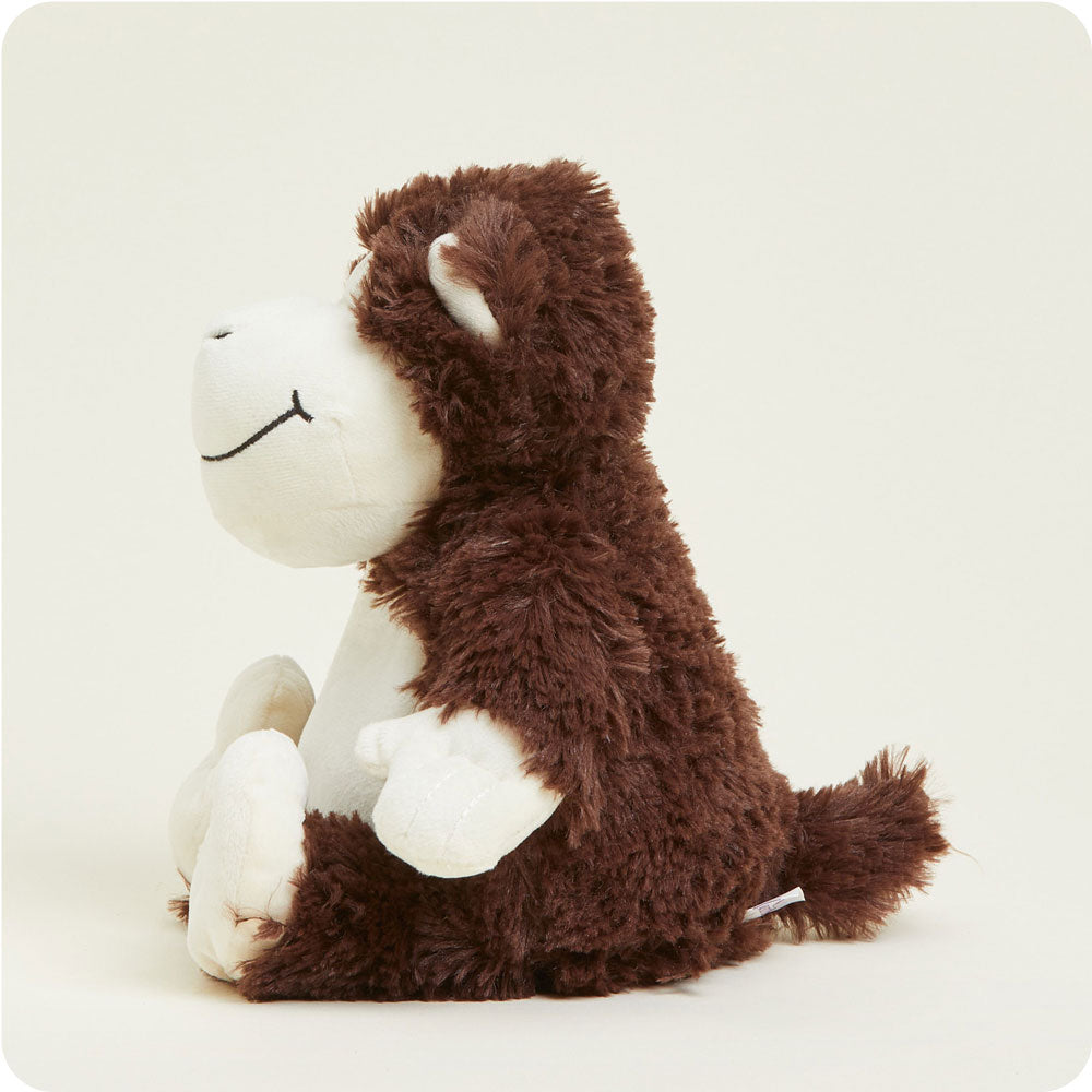Weighted Heated Monkey Stuffed Animal - Warmies Plush Toy for Kids & Adults | Stress Relief, Anxiety Soother, Perfect for Relaxation & Sleep Aid | Cozy Gift for Cold Weather & Comfort