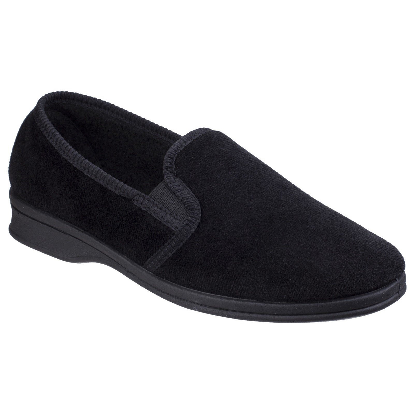 Mirak Shepton Men's Slip-On Slippers - Classic Black Size 14 US - Comfortable Indoor & Outdoor House Shoes