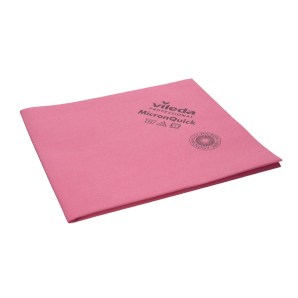 Vileda Professional MicronQuick Window Cleaning Cloth - Lint-Free Microfiber for Streak-Free Shine - Perfect for Glass, Mirrors, and Car Windows