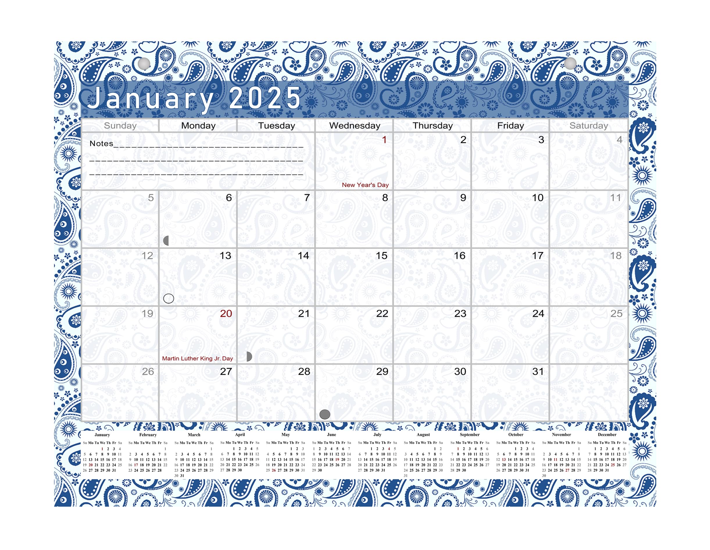 2025 Monthly Magnetic & Desk Calendar - 12-Month Wall & Desktop Planner with Stickers - Perfect for Office, Home & School Organization (Edition #21)