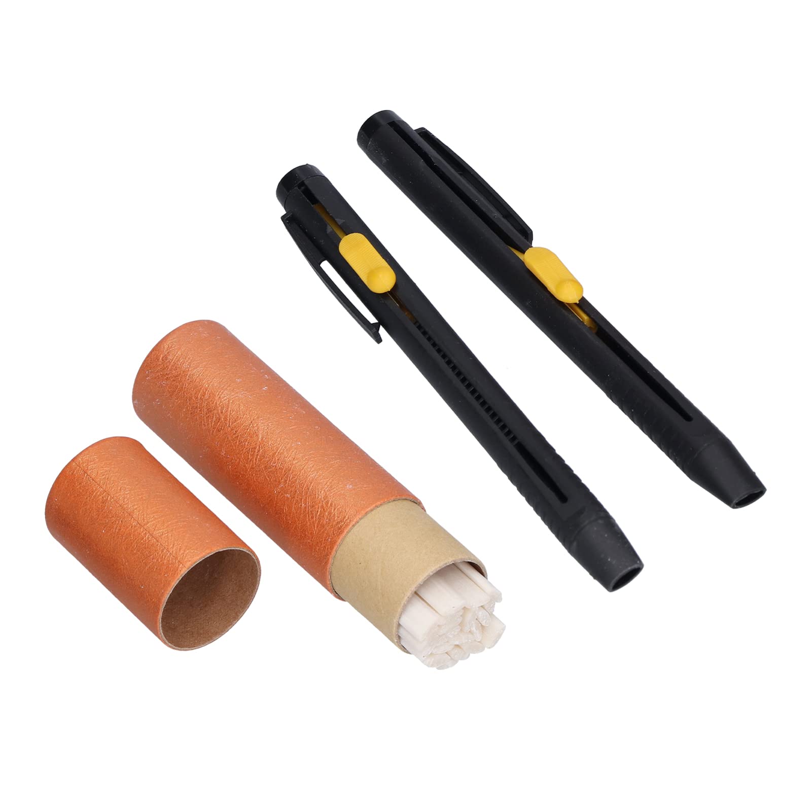 Sharpening-Free Tailors Chalk Pencil - Ergonomic Sewing Marking Tool with Refill & Storage Bottle for DIY Crafts, Quilting, and Fabric Marking | Perfect for Dressmaking, Tailoring, and Sewing Projects