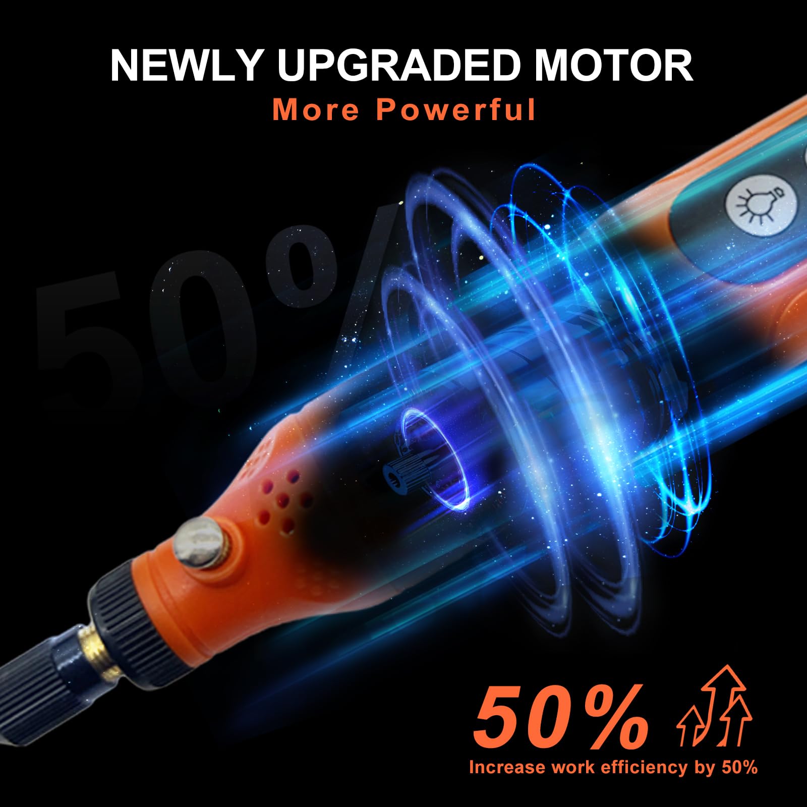 5-Speed Mini Cordless Rotary Tool Kit with 72 Accessories & LED Light - USB-C Rechargeable for Engraving, Sanding, Polishing, Drilling - Perfect for DIY Crafts, Jewelry Making, Woodworking & Home Repairs