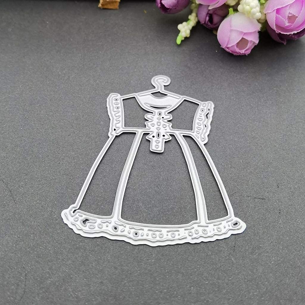 Baby Girl Dress Metal Die Cuts for Card Making & Scrapbooking - DIY Embossing Dies for Paper Crafts, Album Decorations & Handmade Cards - Perfect for Baby Showers, Birthday Invitations & Memory Books