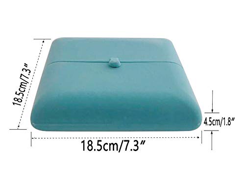 Premium Aqua Velvet Jewelry Box for Pearl Necklaces - Luxury Velvet Jewelry Case with Unique Design for Banquets, Gifts & Special Occasions (Jewelry Not Included) - Perfect for Wedding, Anniversary & Birthday Presents