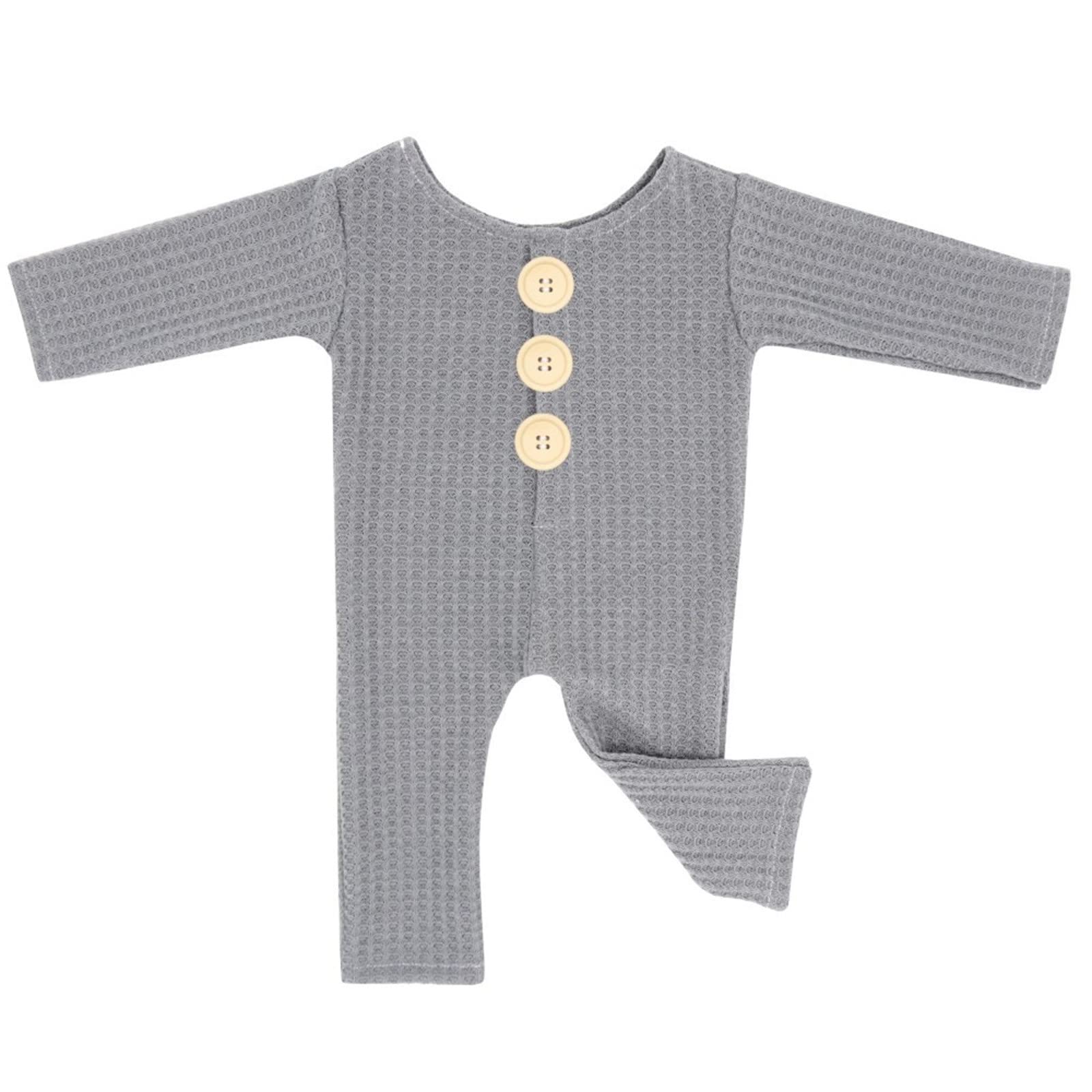 Baby Boy Knitted Romper Set - Long Sleeve Footless Bodysuit for Infant Photography & Newborn Outfits | Perfect for Photo Shoots, First Outings & Special Occasions