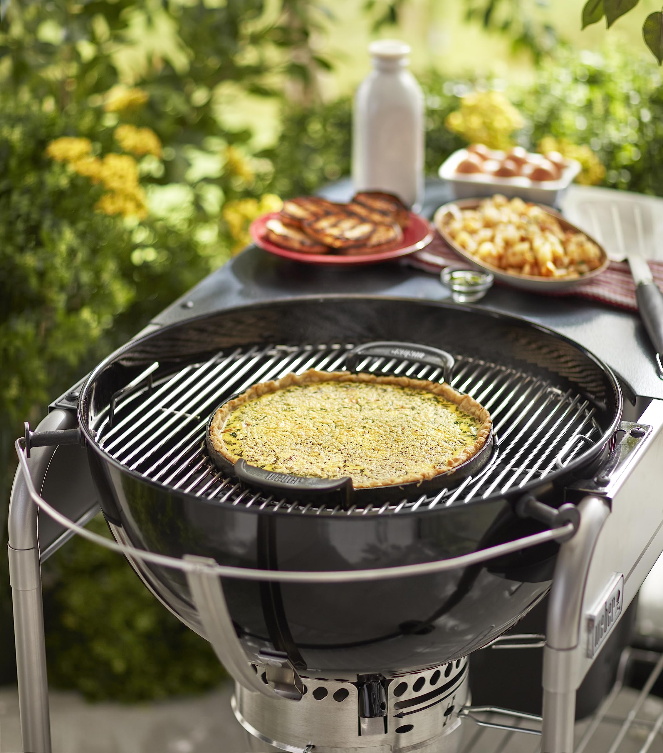 Weber Gourmet BBQ System Griddle - Premium Stainless Steel Grill Accessory for Outdoor Cooking | Perfect for Backyard BBQs, Camping & Tailgating