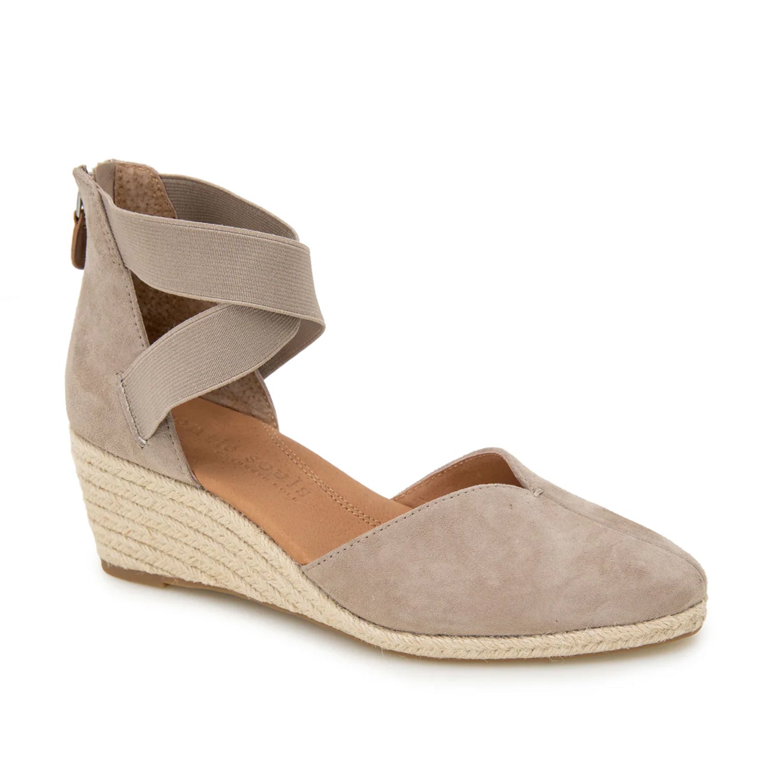 Gentle Souls Women's Orya Comfortable Slip-On Loafers in Mushroom Suede - Perfect for Work, Travel & Everyday Wear