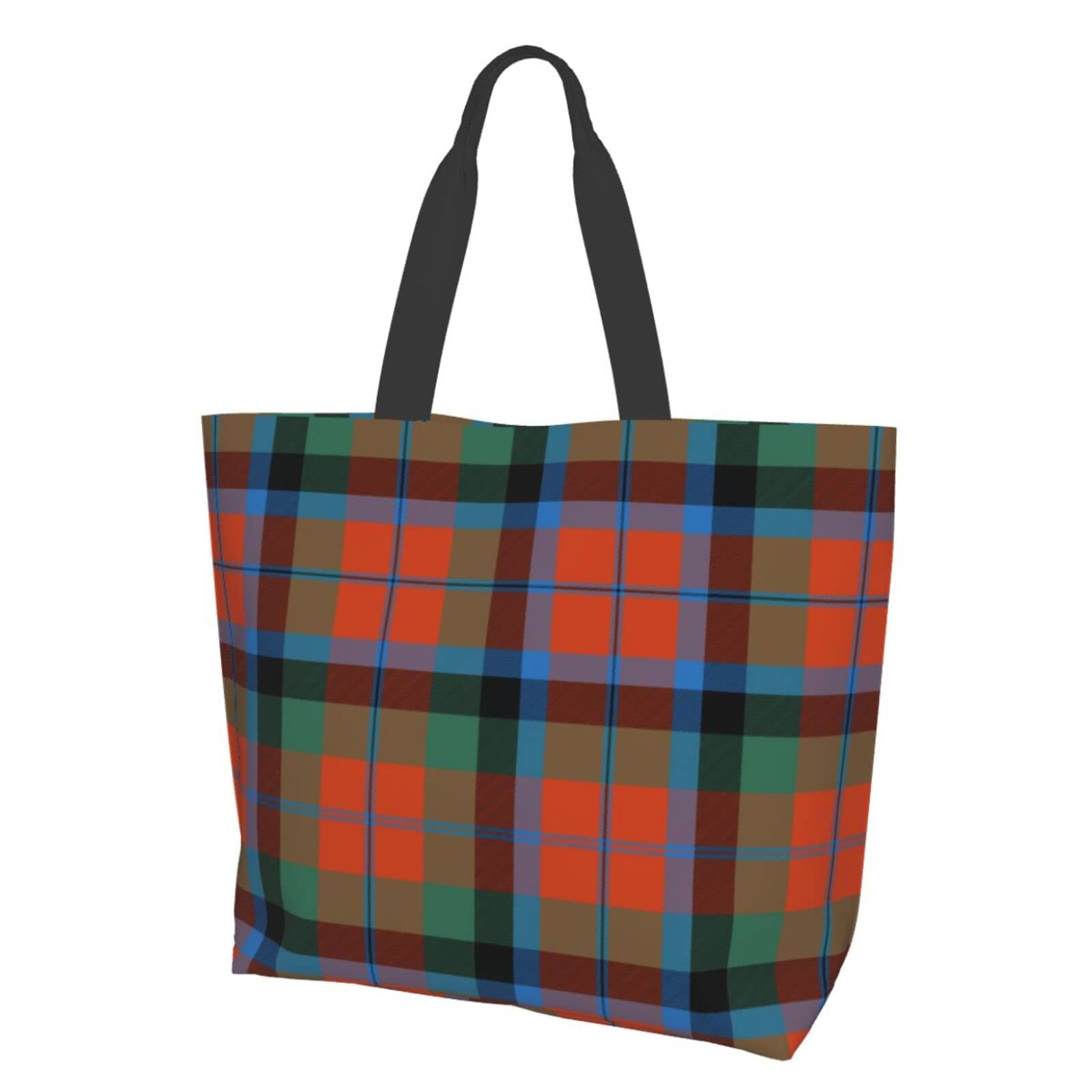 Authentic Scottish Clan MacTaggart Tartan Tote Bag for Women - Large Reusable Grocery Bag, Travel Handbag & Shopping Tote | Perfect for Daily Commute, Beach Trips & Farmers Market