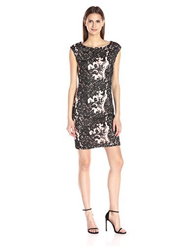 Vera Wang Women's Lace Cocktail Dress - Elegant Formal Evening Gown for Weddings, Parties & Special Occasions