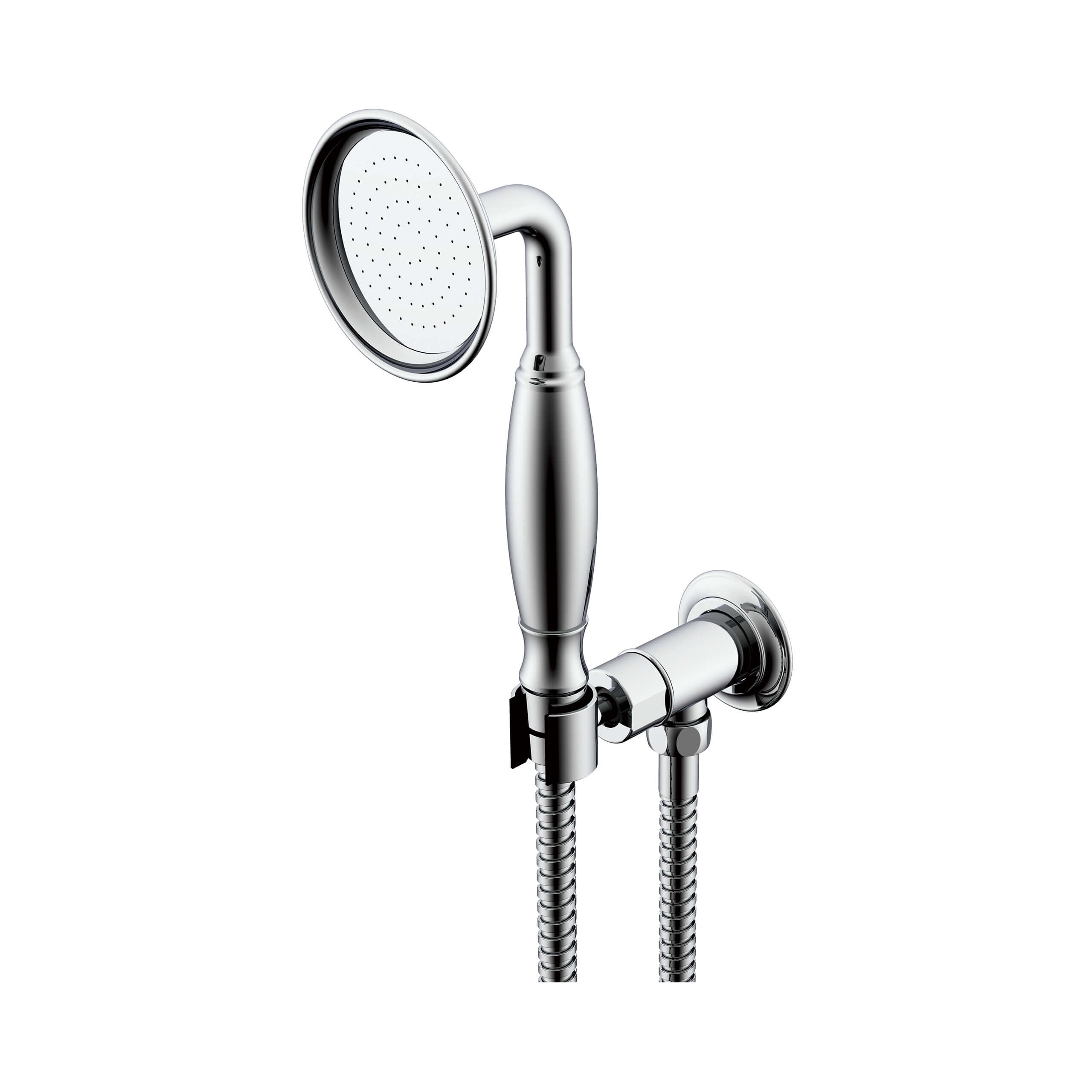 ADP Eternal Wall Mounted Handheld Shower Head with Hook - Chrome Finish for Bathroom, Spa & Relaxation