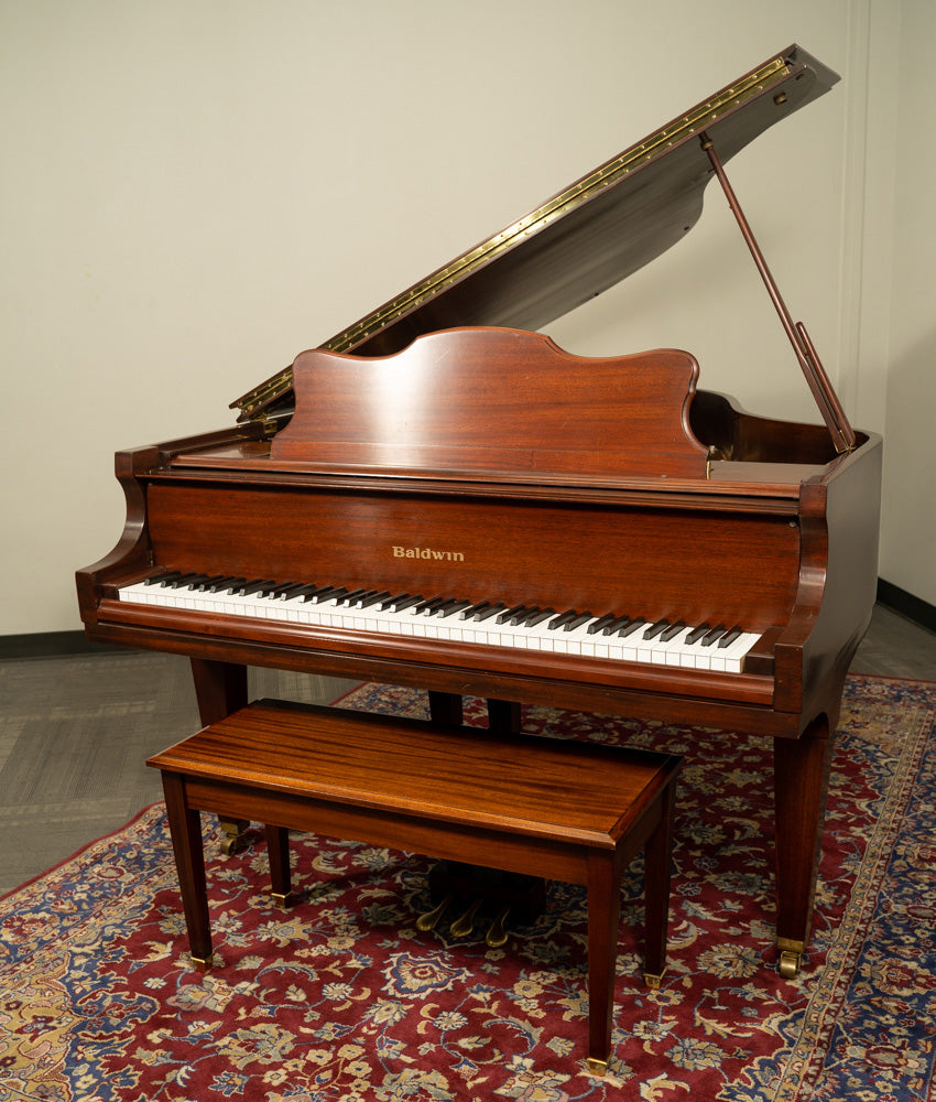 Baldwin 227 Grand Piano in Satin Mahogany Finish - Serial Number 357175 - Pre-Owned Luxury Piano for Home, Studio & Concert Hall Performances