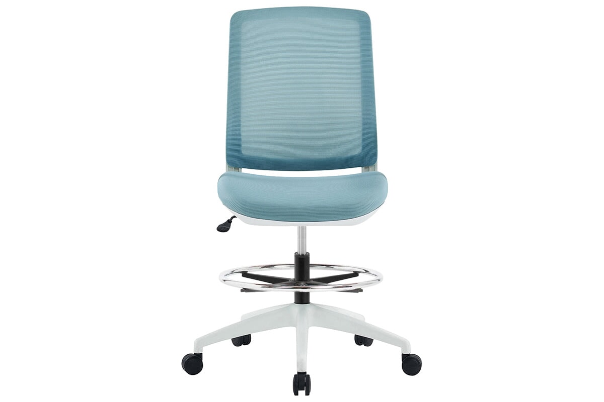 Finch Ergonomic Mesh Drafting Chair - Adjustable Height Office Chair with Lumbar Support for Architects, Designers & Artists - Perfect for Home Office, Studio & Workspace