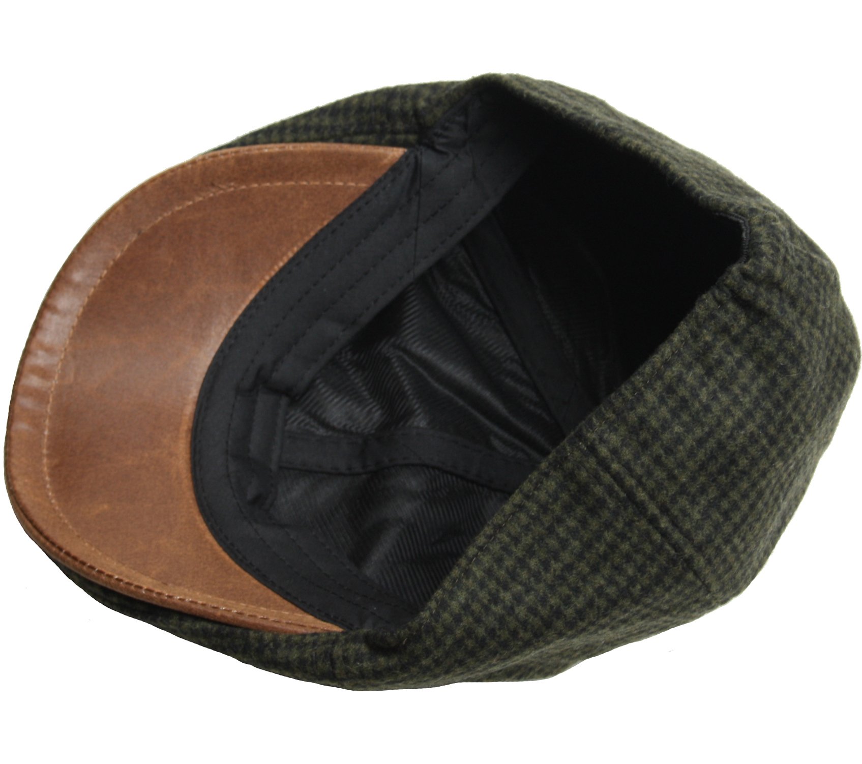 Vintage Houndstooth Check Newsboy Cap - Classic Gatsby Driving Hat for Men & Women - Perfect for Golf, Cabbie, and Casual Outfits