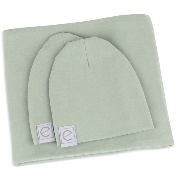 Ely's&Co. Jersey Cotton Swaddle Blanket Set - Soft & Breathable Baby Swaddles for Newborns - Perfect for Sleeping, Nursing & Swaddling - 3 Pack (Blue, Pink, White)