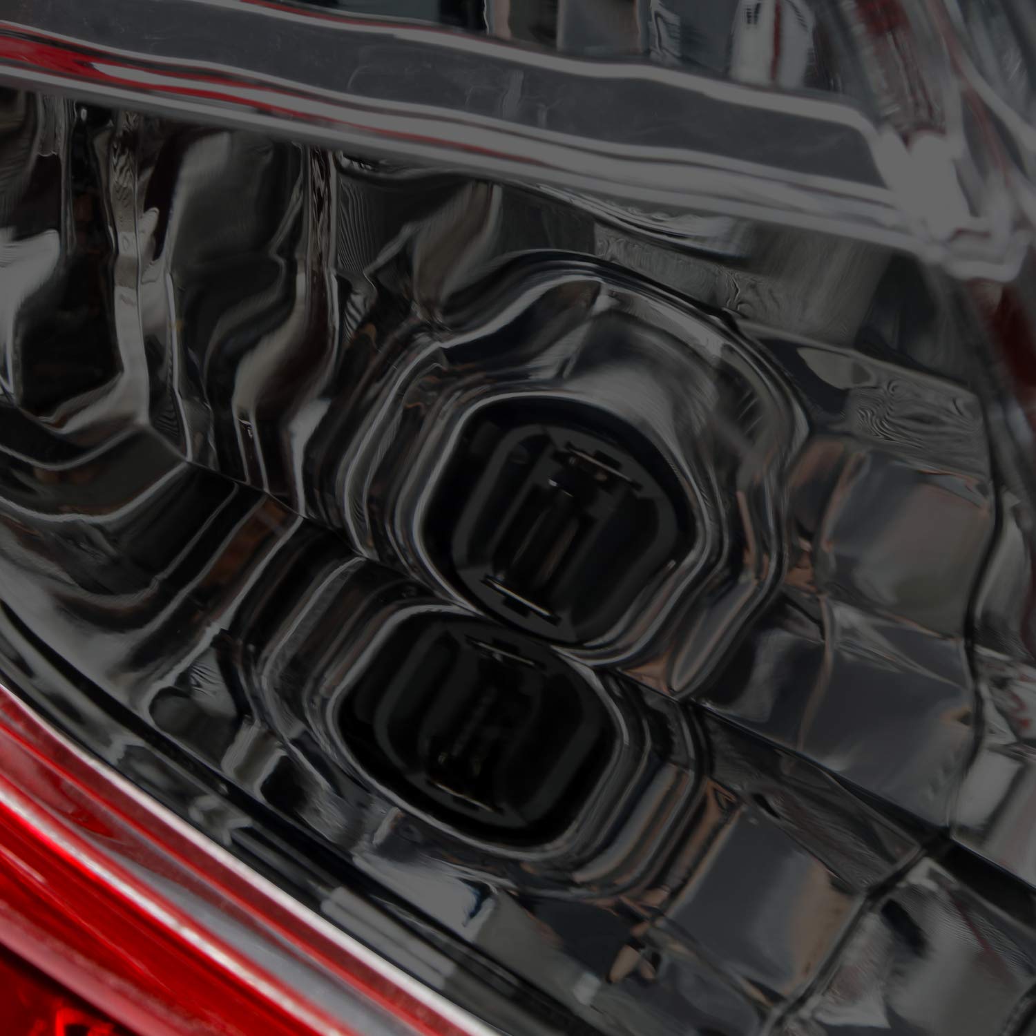 AKKON Red Smoked LED Tail Lights Pair for 2016-2021 Honda Civic Sedan - Left Driver & Right Passenger Side - US Built - Enhances Rear Visibility & Style for Night Driving & Car Shows