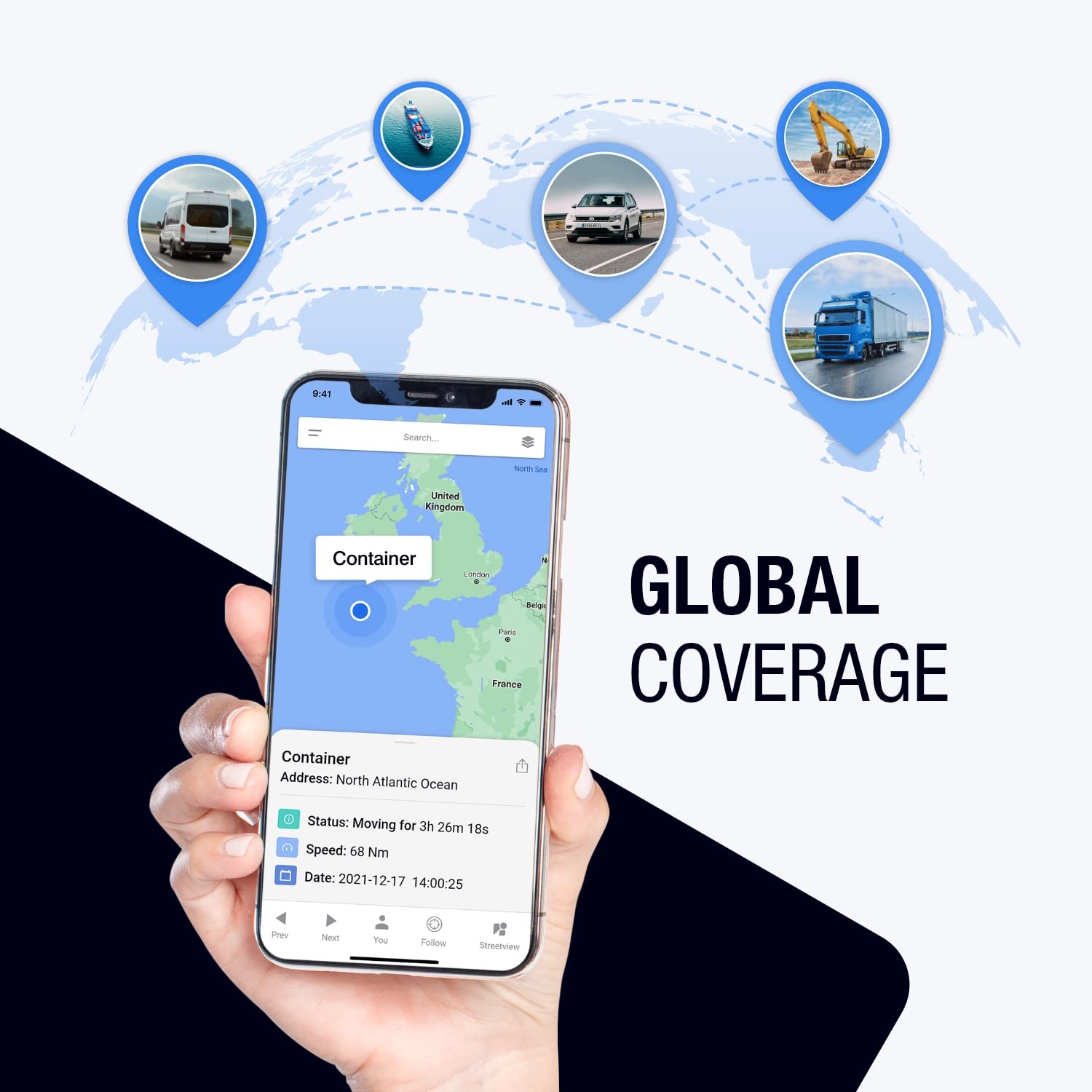 Rewire Security AT50 4G LTE GPS Tracker for Vehicles, Assets & Equipment - 5 Year Battery Life with 36 Months Service - Real-Time Tracking for Fleet Management, Anti-Theft & Personal Safety