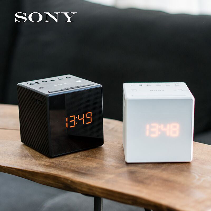 Refurbished SONY ICFC1 Alarm Clock Radio with Home Essentials Warranty - Perfect for Bedroom, Office, and Travel Use