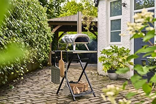 Ooni Portable Folding Table - Stainless Steel Work Surface, Outdoor Kitchen Table & Pizza Oven Stand (22.64