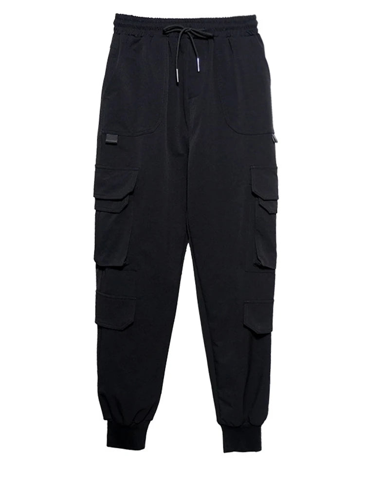 High Elastic Waist Long Harem Pants for Women - Black Loose Fit Fashion Trousers | Comfortable Spring & Autumn Casual Wear 2025 | Perfect for Yoga, Lounge & Street Style Outfits