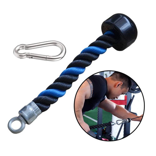 Single Handle Pulley Cable Tie for Triceps Rope Pull Down Attachment - Gym Equipment for Strength Training & Home Workouts
