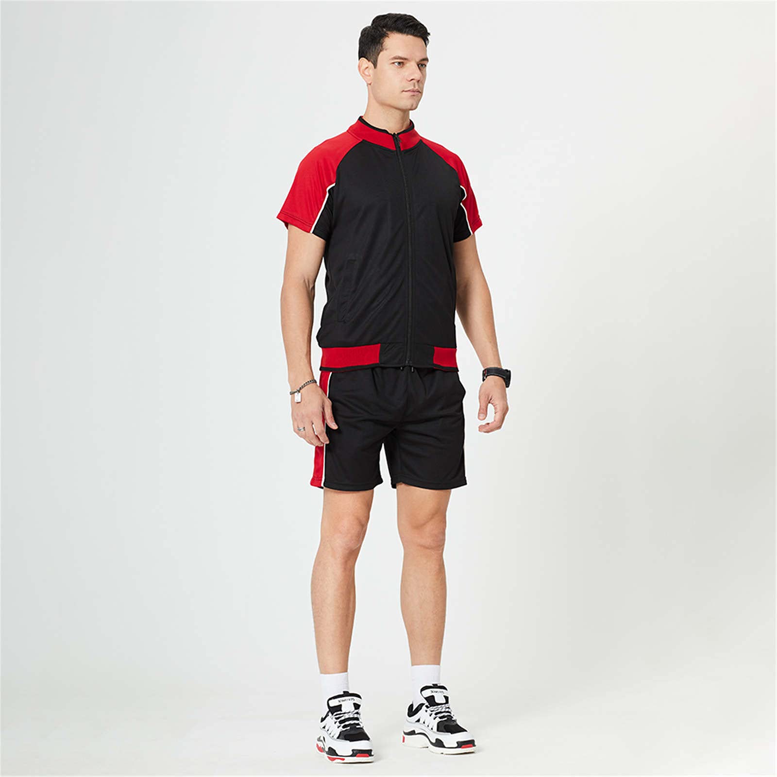 Breathable Men's Summer Running Suits - Lightweight Quick-Dry Sports Outfits for Jogging, Gym & Outdoor Activities | Matching Two-Piece Set in Trendy Colors
