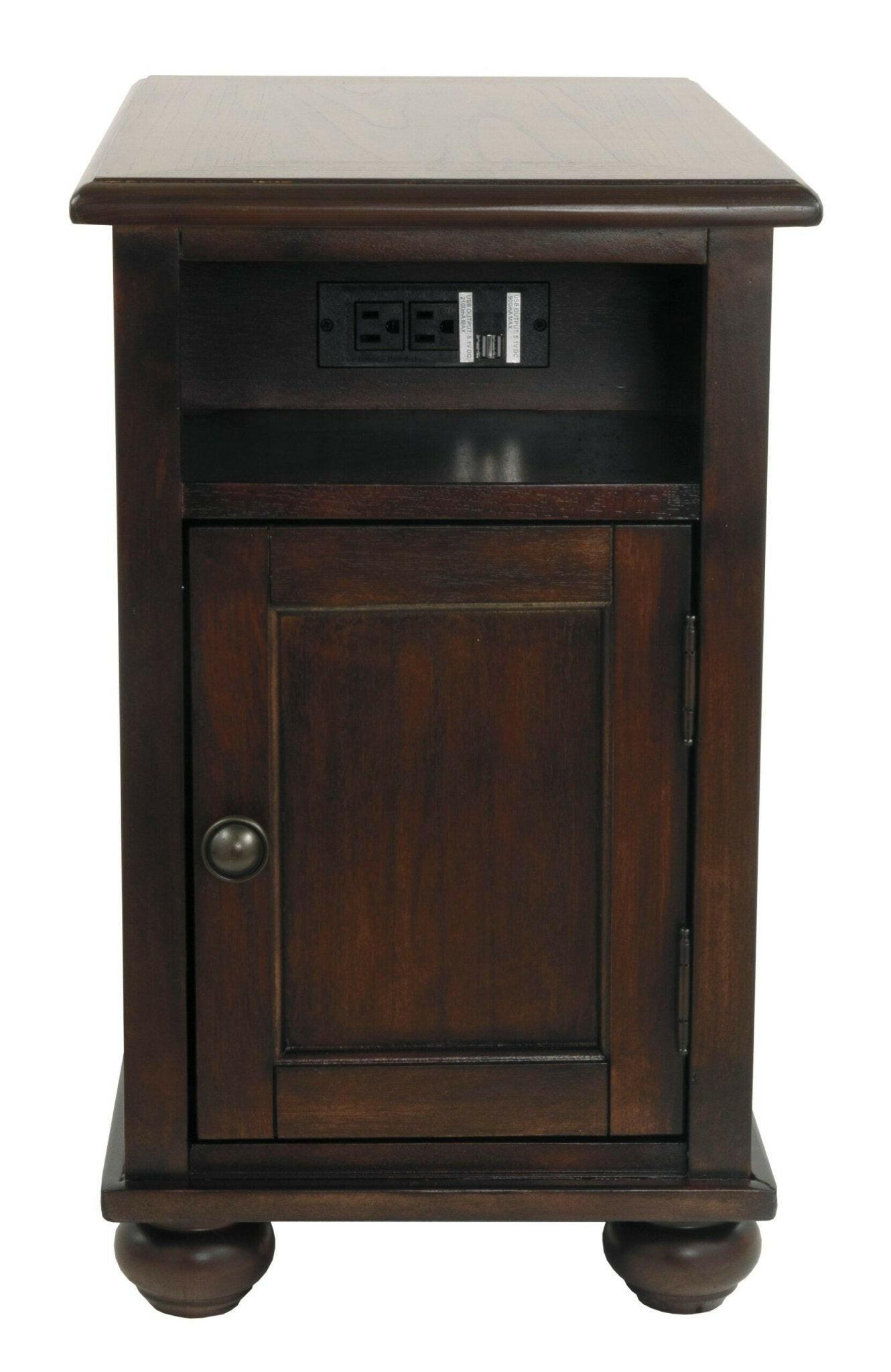 Barilanni Modern End Table T934 - 7 Inch Small Side Table for Living Room, Bedroom, or Office - Perfect for Holding Lamps, Books, and Decor
