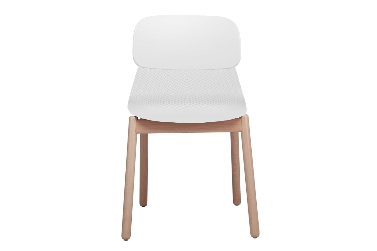 Durable Sammy Plastic Chair with Sturdy Wooden Legs - Perfect for Indoor, Outdoor, Patio, Garden, and Poolside Use
