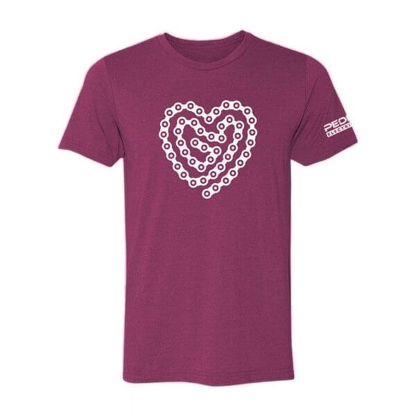 Trendy Chain Heart Graphic T-Shirt for Women - Stylish Casual Tee for Everyday Wear, Street Fashion & Outings