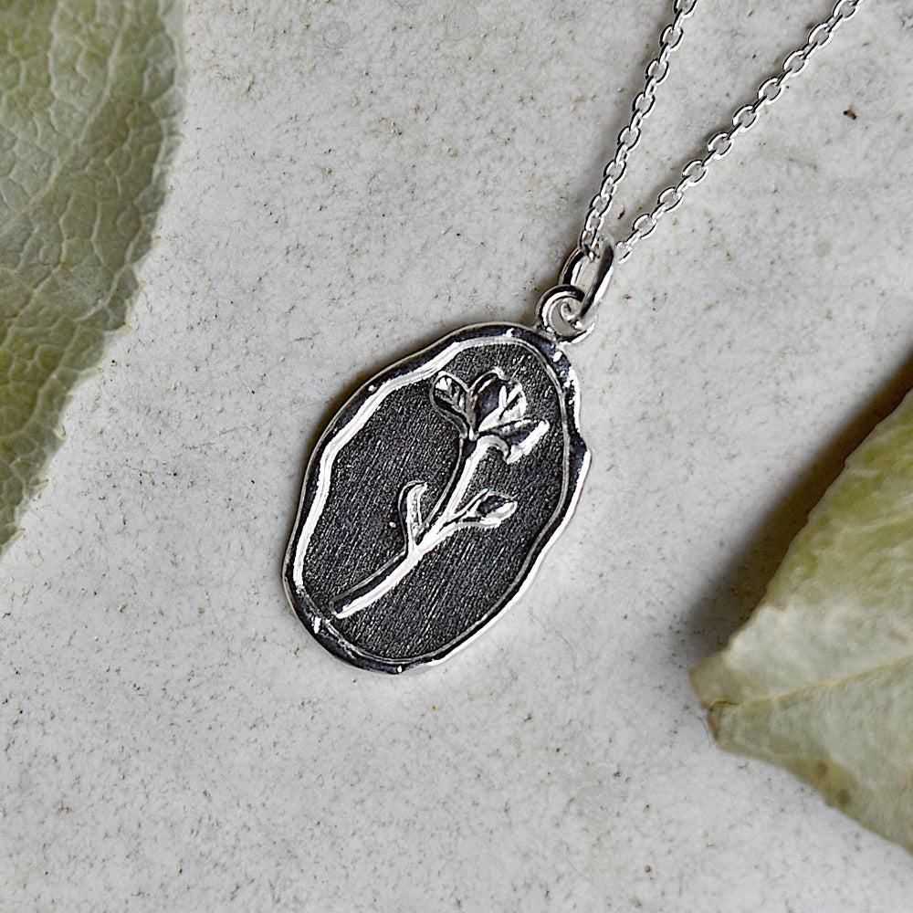 Flower of the Month Charm Necklace - Birth Month Floral Pendant Jewelry for Women - Perfect Gift for Birthday, Anniversary & Special Occasions