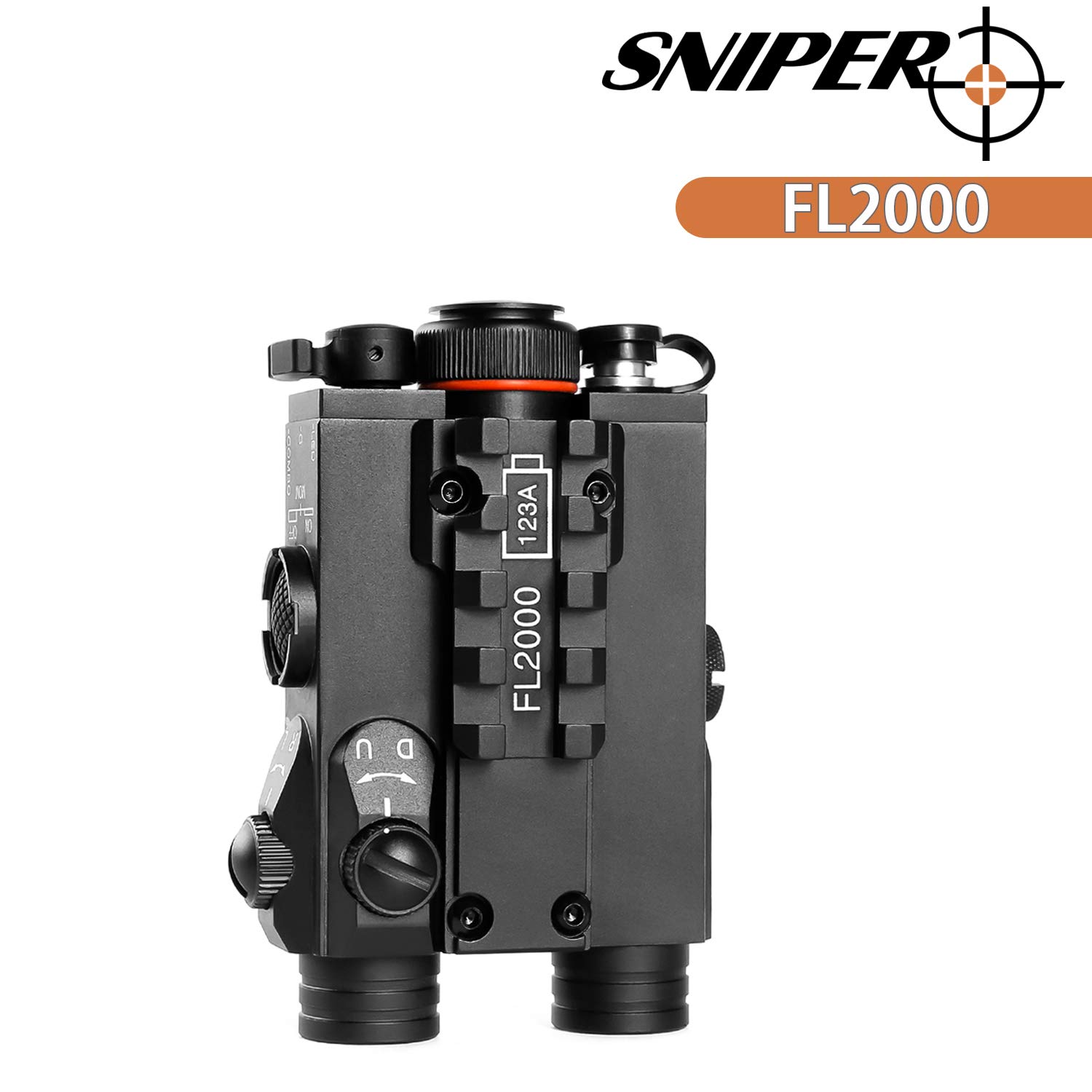 FL2000 Green Laser Sight & 200LM LED Flashlight Combo with Pressure Switch & Quick Release Mount - Tactical Light for Pistols, Rifles, Hunting & Outdoor Activities (Black)