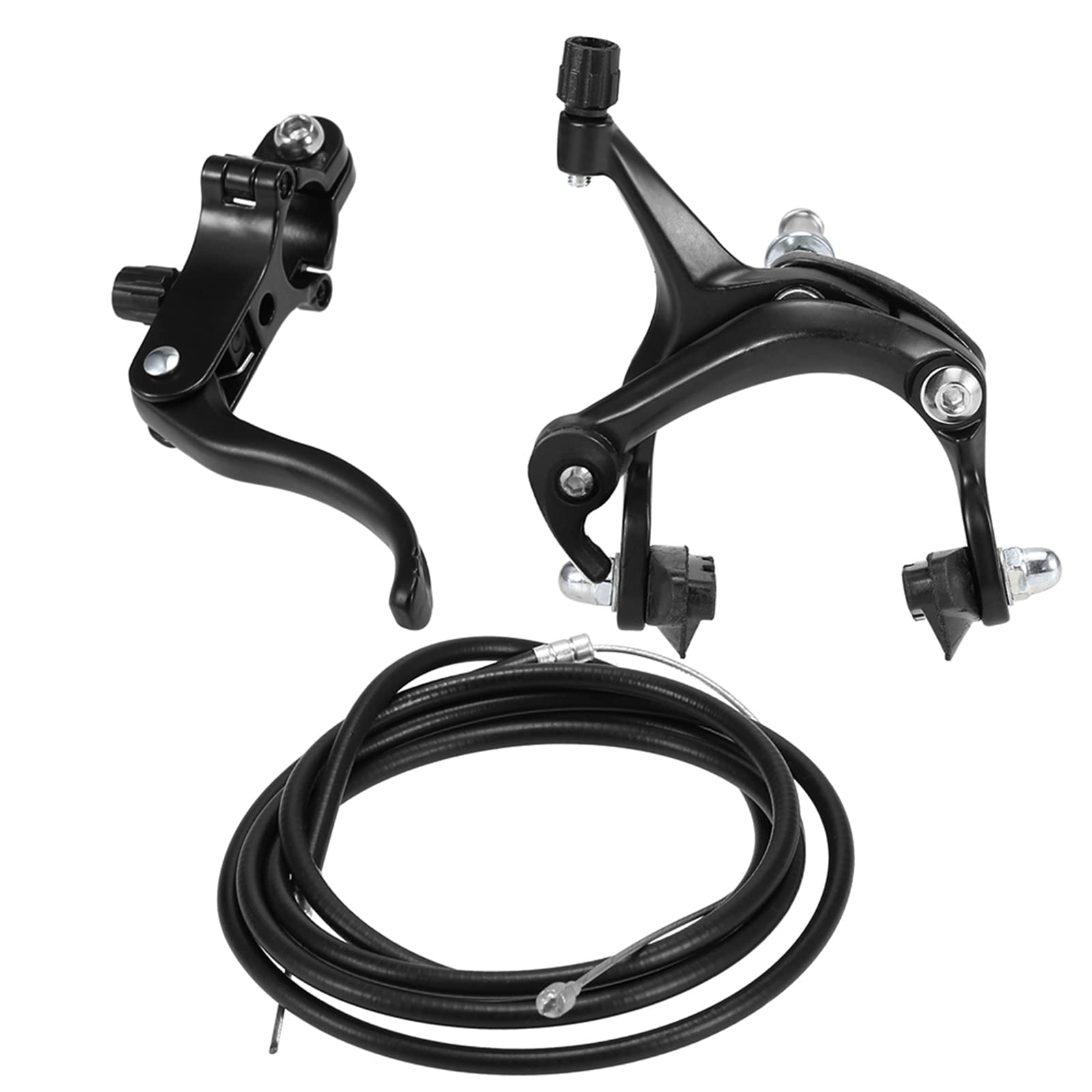 Fixie Bike Brake Kit - Front & Rear Caliper Brake Set for Road Bikes & Cruisers | Side Pull Brakes for Smooth Stopping | Perfect for Urban Commuting & Leisure Cycling