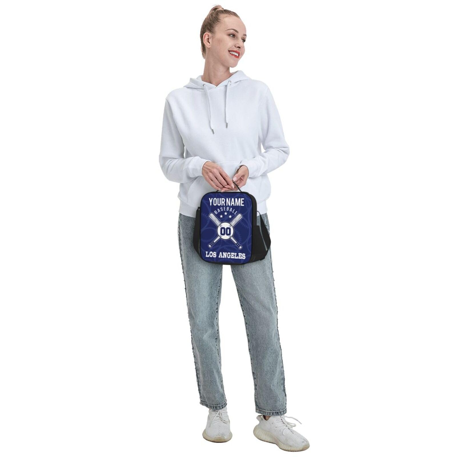 Custom Insulated Lunch Box with Name & Number - Portable Cooler Lunch Bag for Kids, Men & Women - Perfect for School, Work & Outdoor Picnics