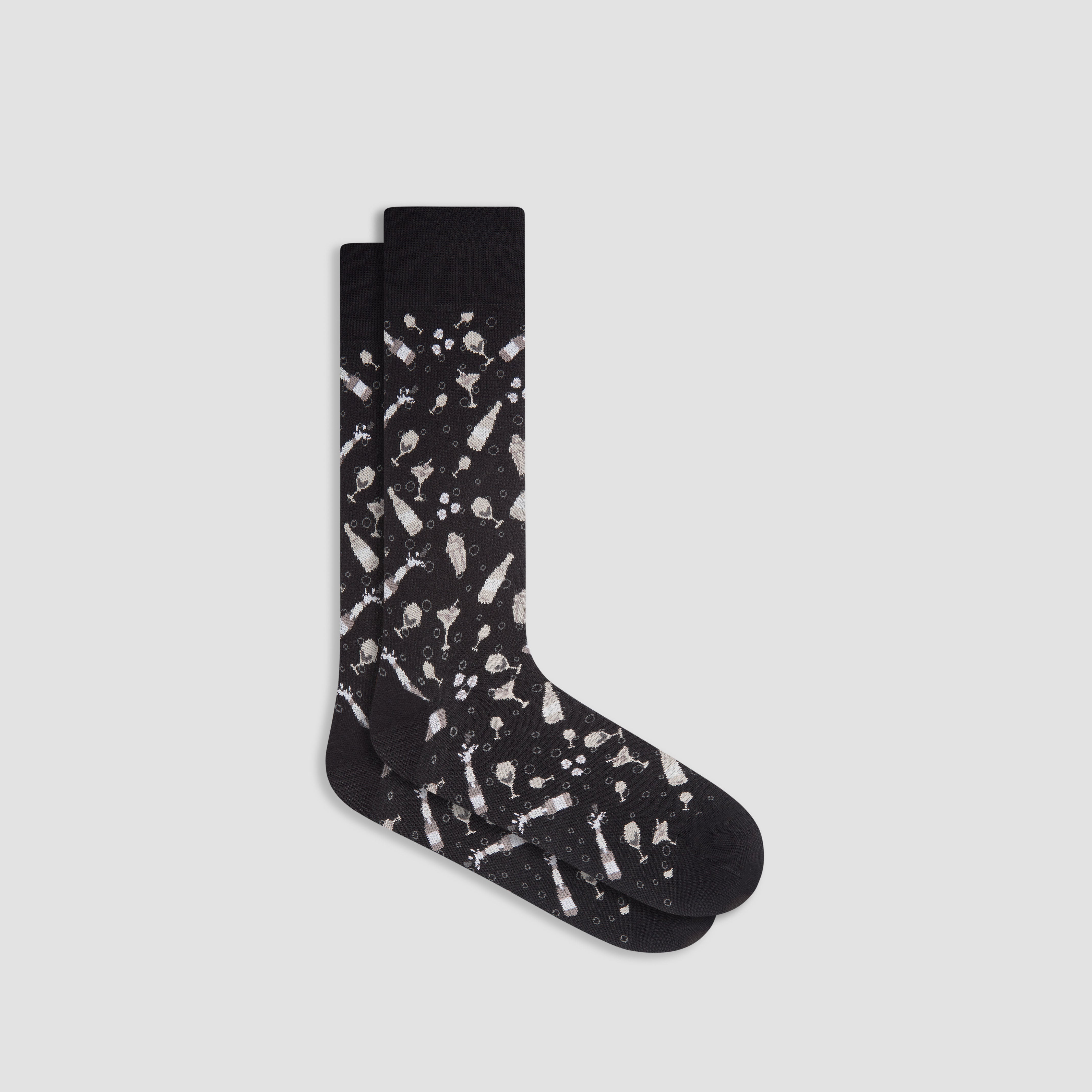 Stylish Cocktail Mid Calf Socks for Women - Comfortable & Fashionable Dress Socks for Work, Parties & Special Occasions