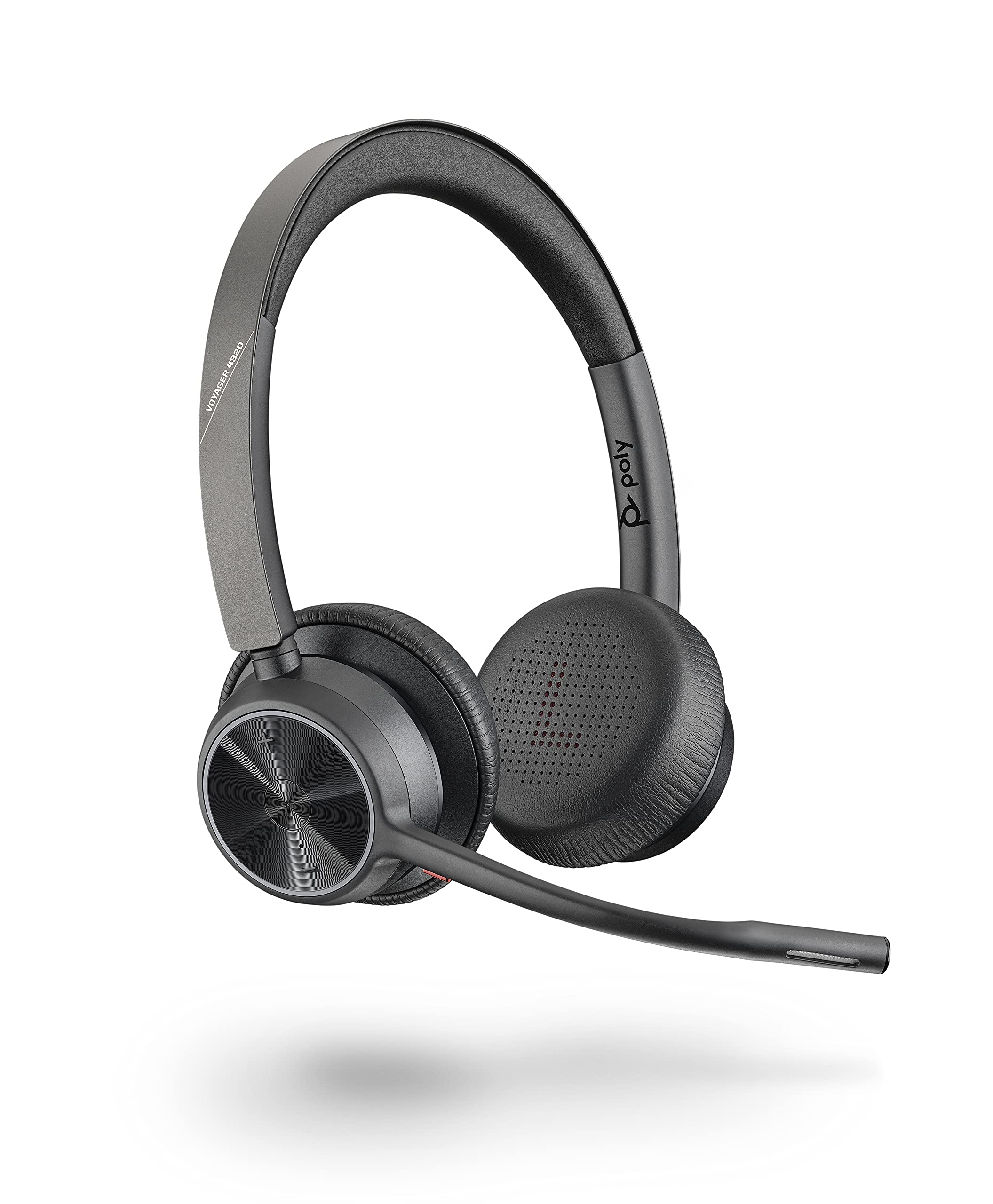 Plantronics Voyager 4320 UC Wireless Headset with Boom Mic - Bluetooth/USB-A Headphones for PC, Mac & Mobile - Compatible with Teams, Zoom, Skype - Perfect for Remote Work, Online Meetings & Call Centers