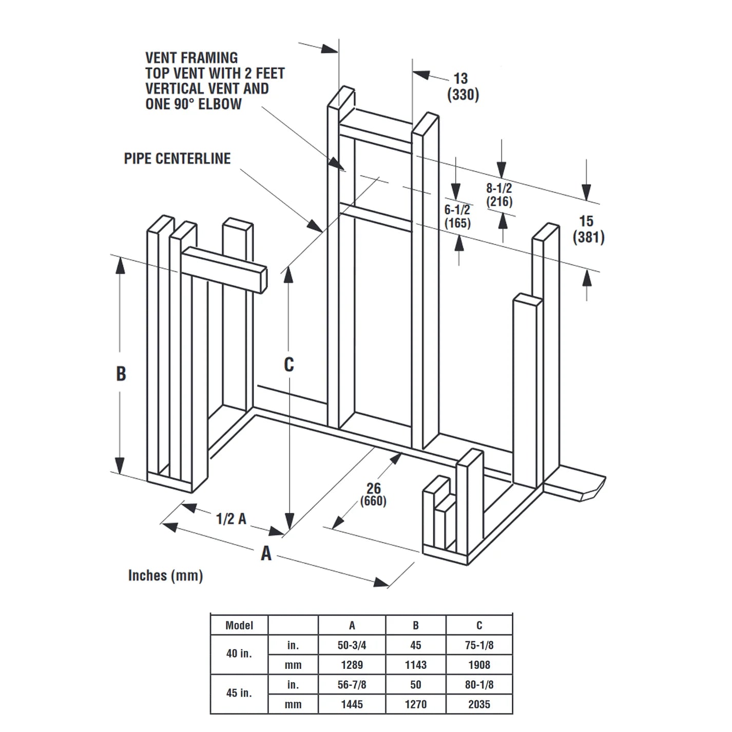 45 Inch Direct Vent Traditional Gas Fireplace - DRT6345 - Premium Heating Solution for Living Rooms & Bedrooms