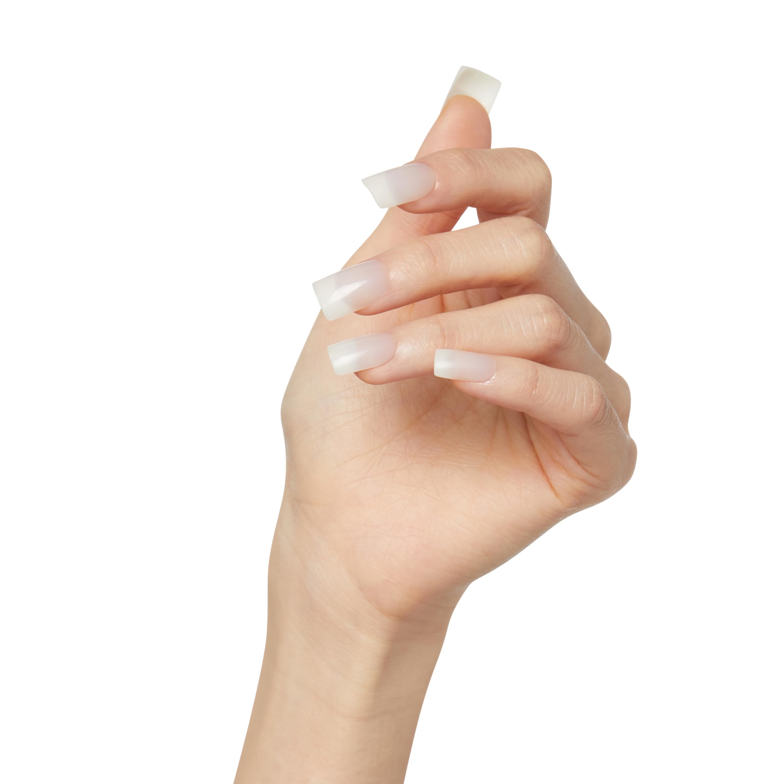 KISS Salon Acrylic Natural Nails - Euphoria Style Medium Length Fake Nails with Ultra-Smooth Finish | DIY At-Home Manicure Kit Includes Pink Gel Nail Glue, Mini File, Manicure Stick & 28 Nails in 14 Sizes | Perfect for Parties, Weddings, Date Nights & Special Occasions