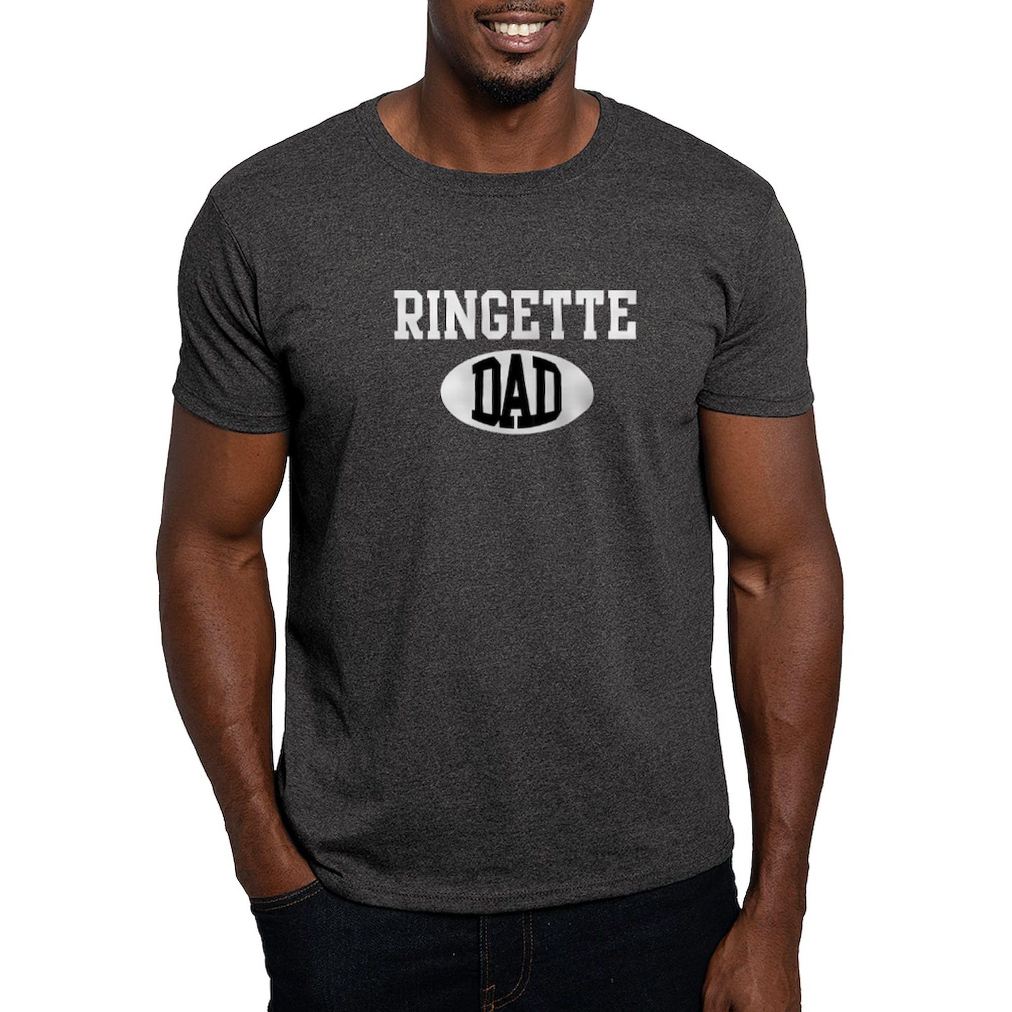 Ringette Dad Dark T-Shirt for Men - 100% Cotton Classic Graphic Tee | Perfect for Sports Fans, Casual Wear & Gifts