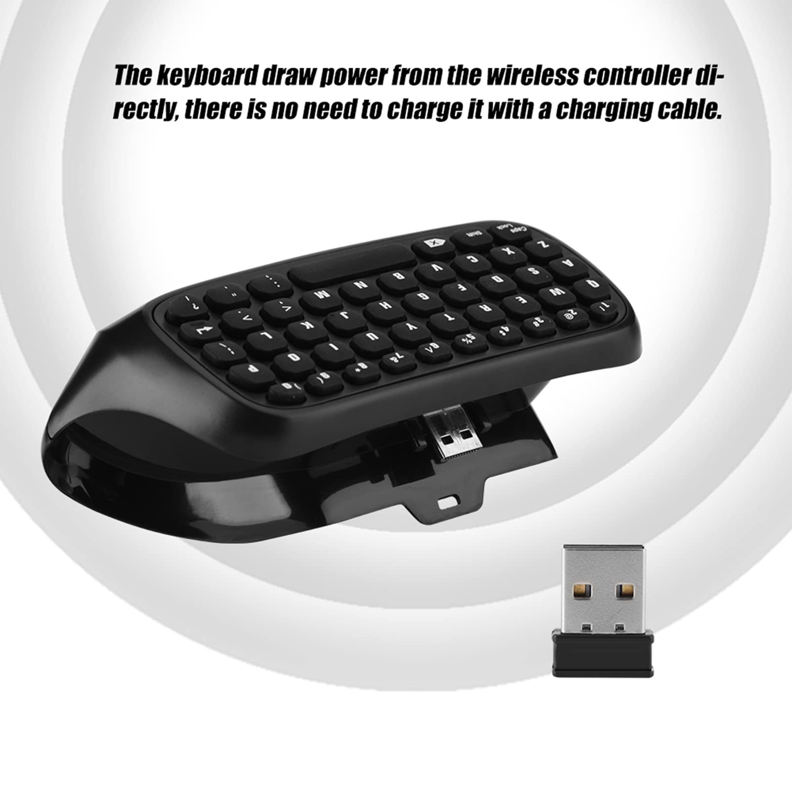 Wireless Mini Controller Keyboard - Chatpad Messaging Gamepad for Xbox & PS4 - Perfect for Online Gaming & Text Chat