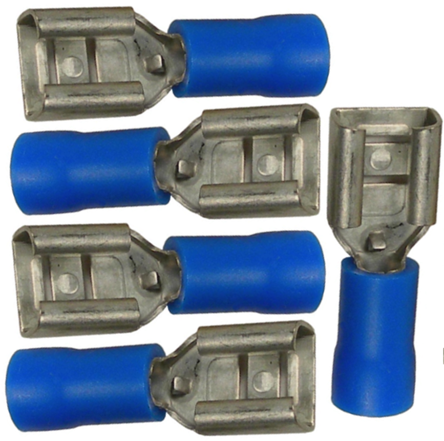 PM V1855QT .250 Vinyl Female Connectors (5-Pack) - Durable Electrical Connectors for Automotive, Marine & DIY Projects
