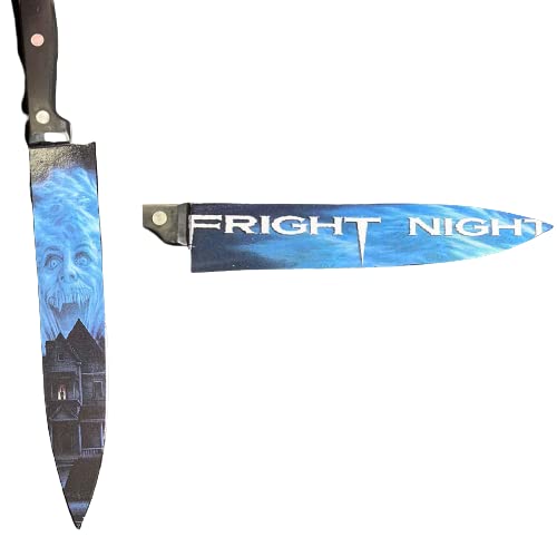 Fright Night 1985 Vintage 80s Horror Movie Collectible Kitchen Knife - Perfect for Halloween Decor, Horror Film Memorabilia, and Themed Parties