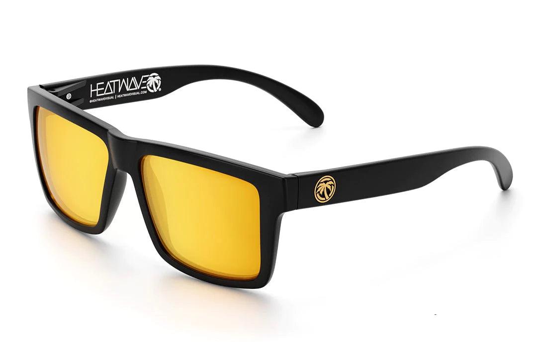 Vise Z87 Polarized Sunglasses - Black Frame with Gold Rush Tinted Lens - ANSI Z87.1 Safety Rated for Outdoor Sports & Driving