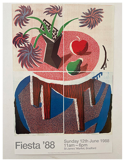 DAVID HOCKNEY FIESTA 1988 Art Print - Vibrant Mexican-Themed Wall Decor for Living Room, Office & Gallery Displays