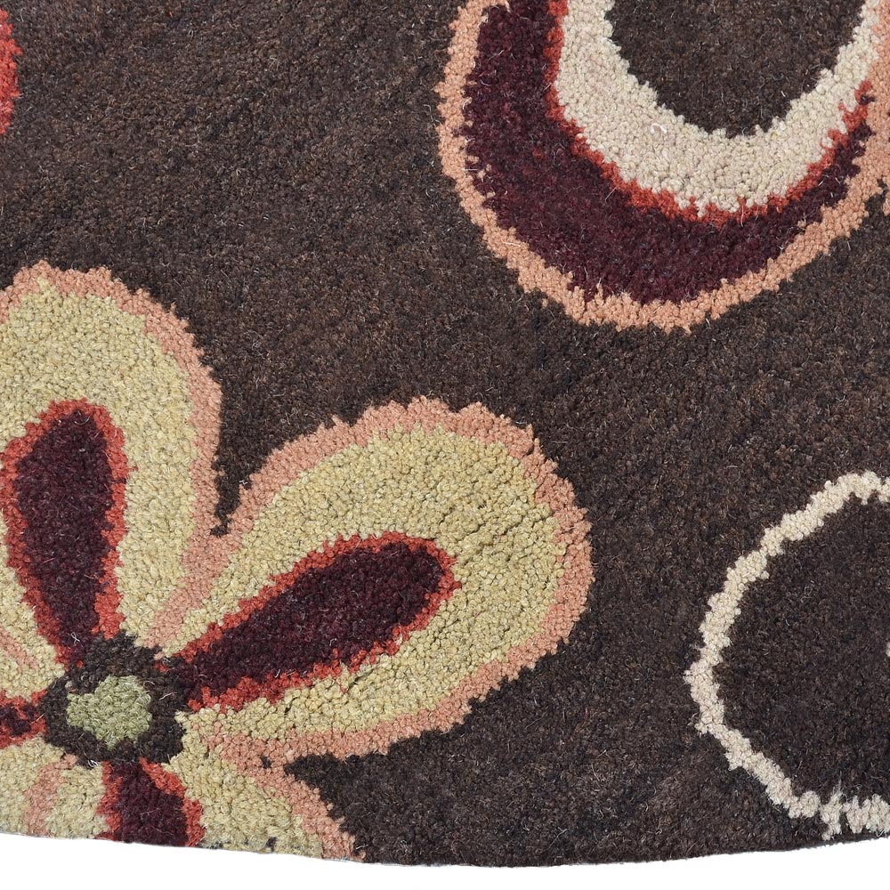 Hand Tufted Dogwood Floral Area Rug - Soft Non-Slip Living Room Bedroom Decor for Home & Office