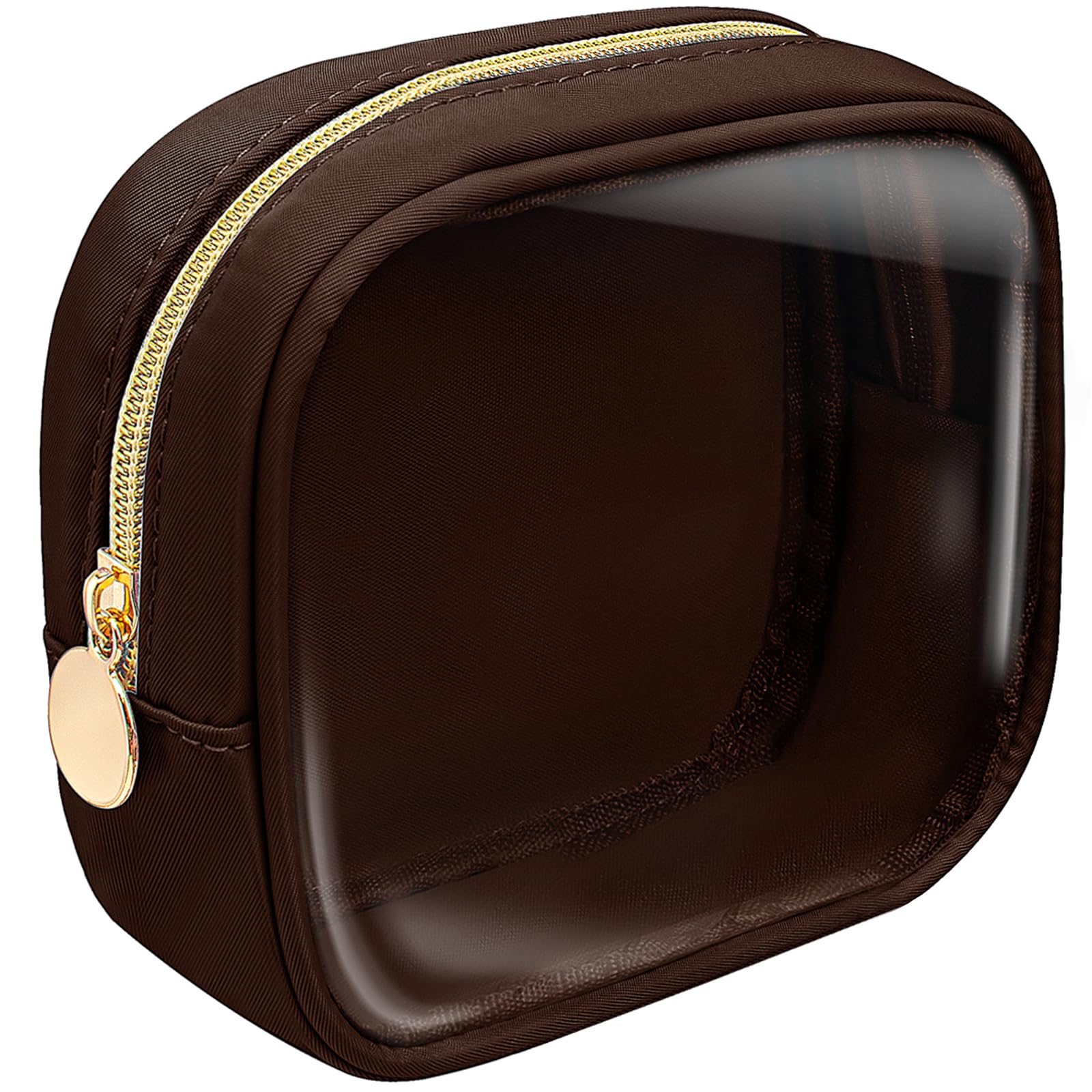 KOTORA Clear Makeup Bag - TSA Approved Travel Toiletry Pouch for Women & Men | Pink Cosmetic Organizer for Essentials