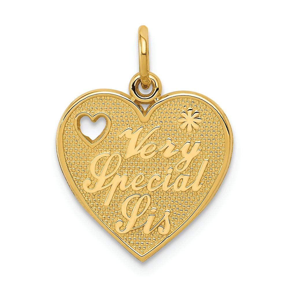FJC Finejewelers 14k Yellow Gold Sister Charm Pendant - Meaningful Gift for Sisters, Best Friends & Loved Ones | Perfect for Birthdays, Anniversaries & Special Occasions