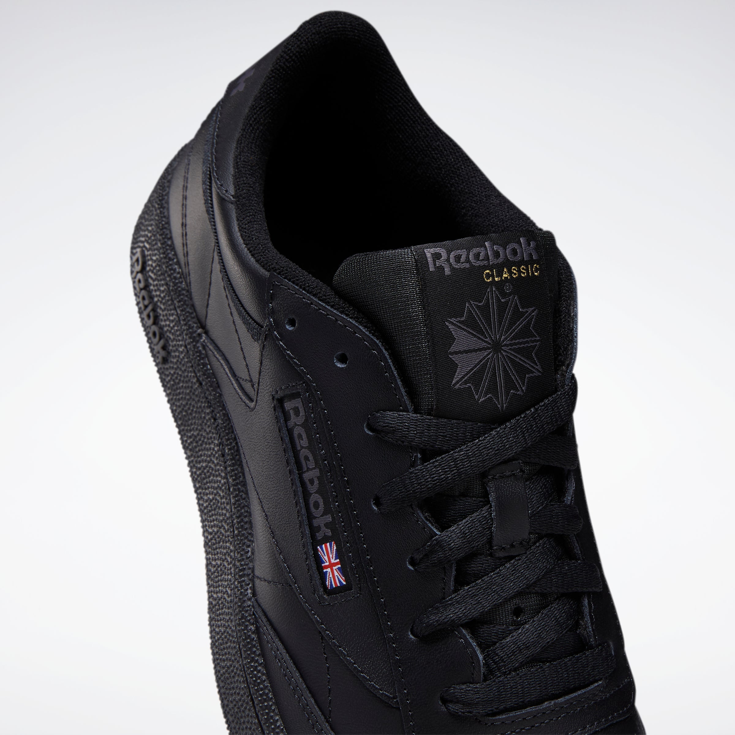 Reebok Club C 85 Vintage Sneakers - Black & Charcoal for Men & Women | Casual Wear, Gym, Street Style