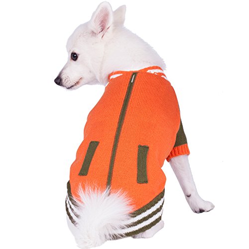 Orange Sweater of Single Layer