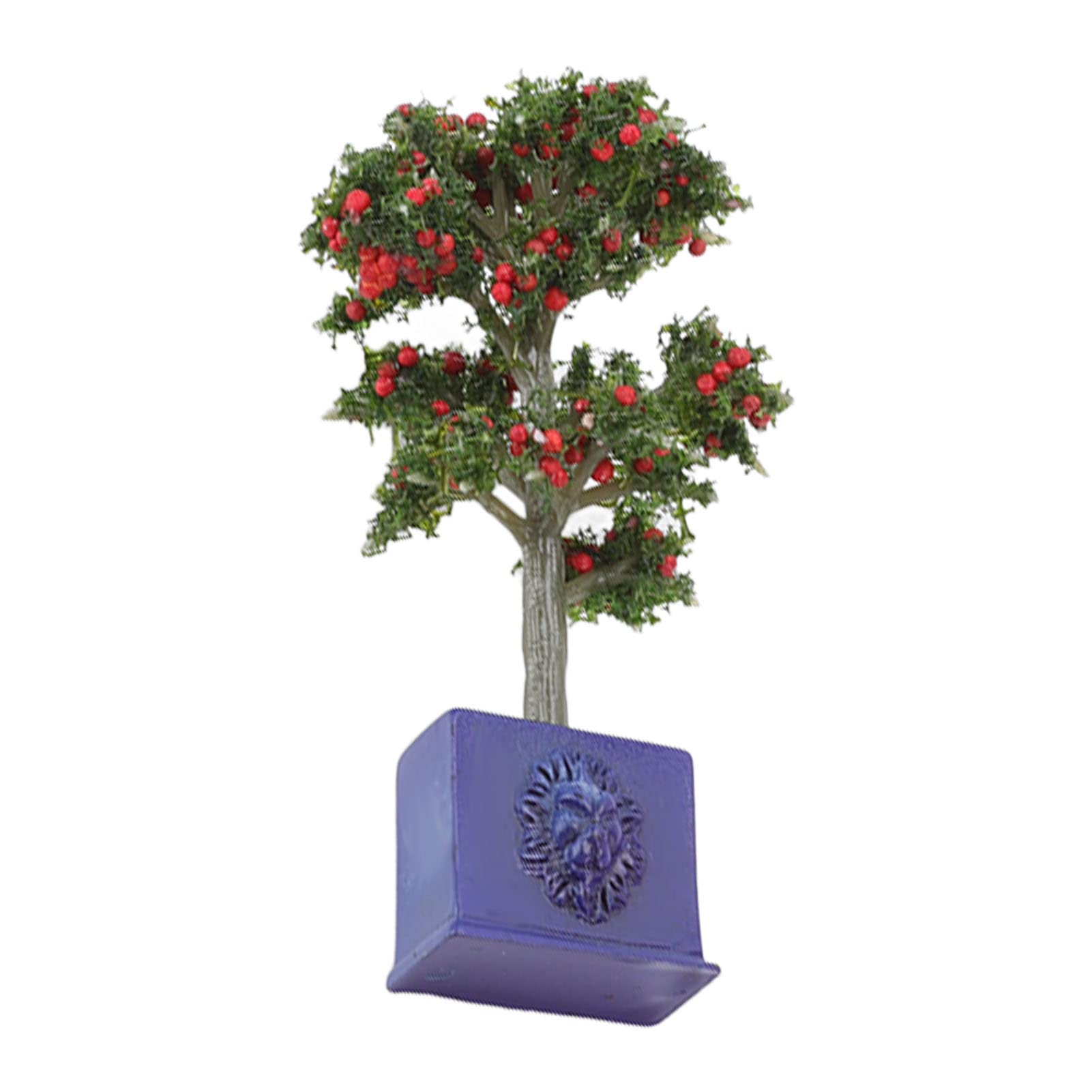 1:12 Scale Miniature Dollhouse Plants - 3PCS Artificial Fruit Tree Model for Dollhouse Decoration | Perfect for DIY Miniature Scenes, Fairy Gardens & Collectible Displays